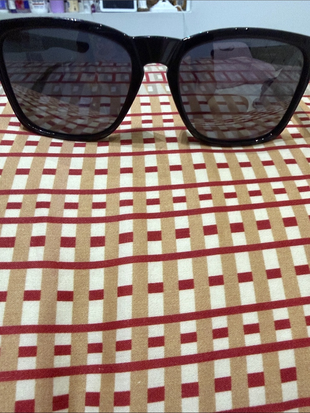 Women's Black Oversized Square Sunglasses